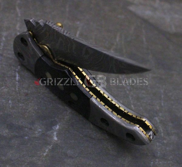 Damascus Steel Pocket Knife Limited Run