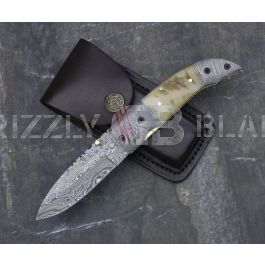 Buy Damascus Steel Custom Handmade Folding/pocket Knife 8 Inches G ...