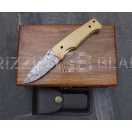 Buy Damascus Steel Custom Handmade Folding/pocket Knife 7.5 Inches B ...