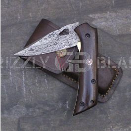 Buy Damascus Steel Custom Handmade Folding/pocket Knife 8.5 Inches U ...