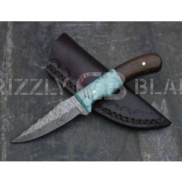 Artisan Crafted Damascus Skinning Knife - 7.75 inches