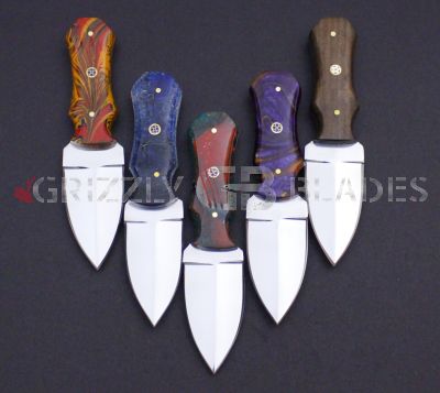 Set of five D2 Steel CUSTOM HANDMADE HUNTING DAGGER knives 6"