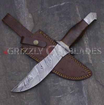 DAMASCUS Steel Custom handmade hunting BOWIE Knife 13" B