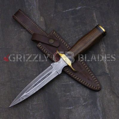 DAMASCUS Steel Custom handmade hunting dagger Knife 12" B2  B