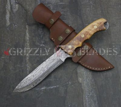 DAMASCUS Steel Custom handmade hunting BOWIE Knife 13" C