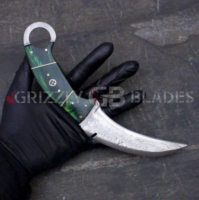 Damascus Steel Custom Handmade Knife 10" C
