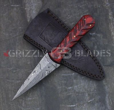Damascus Steel Custom handmade hunting DAGGER Knife 9"  ONE