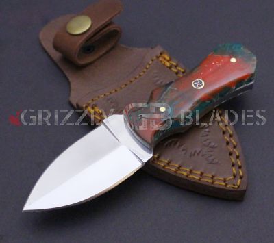 D2 Steel CUSTOM HANDMADE HUNTING DAGGER knife 6" green