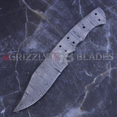 Handmade Hunting Skinner Knife Blank Full Tang Knife Making Supplies 9"