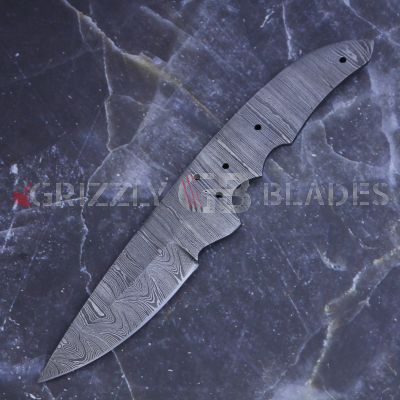 Handmade Hunting Skinner Knife Blank Full Tang Knife Making Supplies 9"