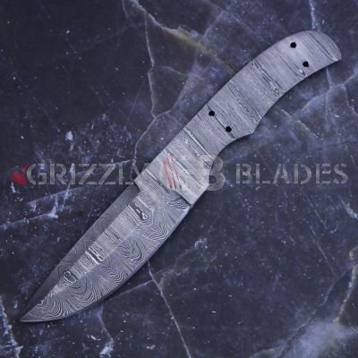 Handmade Hunting Skinner Knife Blank Full Tang Knife Making Supplies 9"
