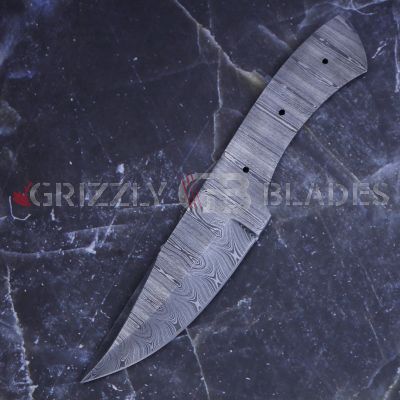 Handmade Hunting Skinner Knife Blank Full Tang Knife Making Supplies 9"
