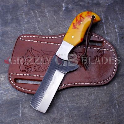 High Carbon Steel Custom Handmade COWBOY Bull Cutter Knife 6.5" D
