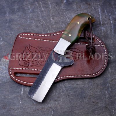 High Carbon Steel Custom Handmade COWBOY Bull Cutter Knife 6.5" D