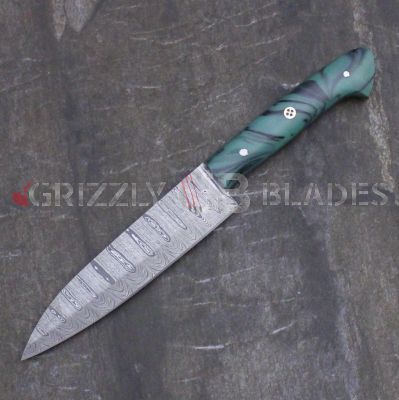  DAMASCUS STEEL CUSTOM Handmade KITCHEN CHEF KNIFE 10"  D