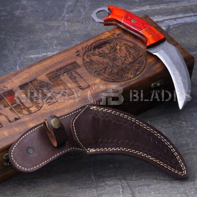 Damascus Steel Custom Handmade Knife 10"
