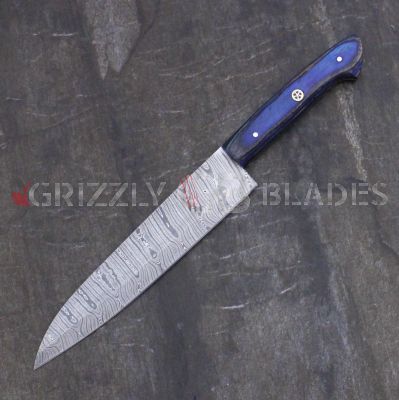 Damascus Steel Custom Handmade Kitchen Chef Knife 13" C