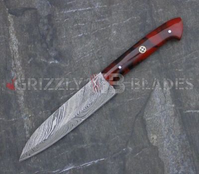  DAMASCUS STEEL CUSTOM Handmade KITCHEN CHEF KNIFE 10"  B
