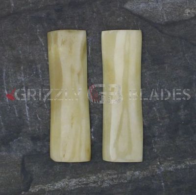 PAIR OF CAMEL BONE SCALES 5"