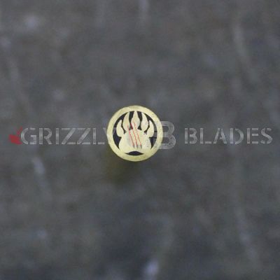MP3 BEAR PAW BRASS MOSAIC PIN 4.25"