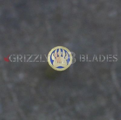 MP5 BEAR PAW BRASS MOSAIC PIN 4.25"