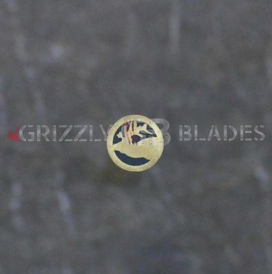 MP6 ELK BRASS MOSAIC PIN 4.25"