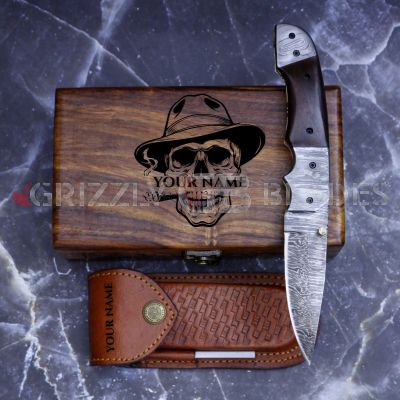 DAMASCUS STEEL CUSTOM HANDMADE FOLDING/POCKET Knife 8"