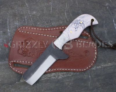 High Carbon Steel Custom Handmade COWBOY Bull Cutter Knife 6.5" E